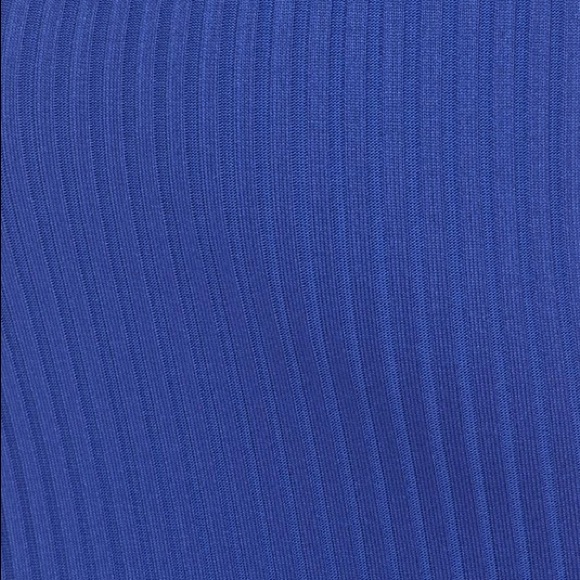 💙 Ribbed Knit Crop Top & Midi Skirt Set - Royal - Picture 6 of 8